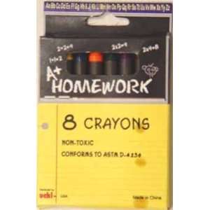  Crayons   assorted colors   8 pack Case Pack 48 Toys 