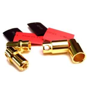    Bullet Connectors   8mm Gold Plated   2 Pairs Toys & Games