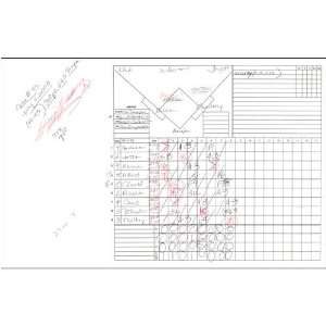 Suzyn Waldman Handwritten/Signed Scorecard Yankees at Blue Jays 7 11 
