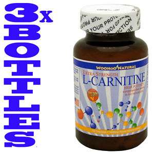 3X Extra Strength L CARNITINE 120 Caps 500mg FREE SHIP  