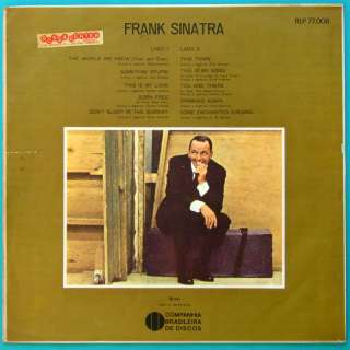 LP FRANK SINATRA THE WORLD WE KNEW NANCY JAZZ 67 BRAZIL  