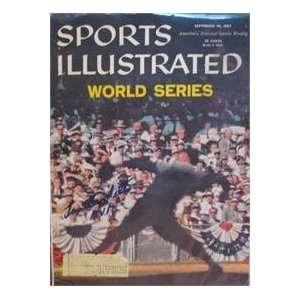 Lou Burdette autographed Sports Illustrated Magazine (Milwaukee Braves 