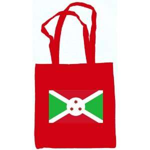  Burundi Faso Flag Canvas Tote Bag Red 