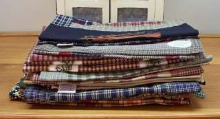 PRIMITIVE PATCHWORK TABLE RUNNERS, 36 or 54, ASSORTED DESIGNS, 100% 