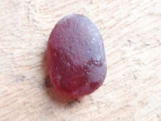 Stunning perfect English sea glass red color perfect for Valentines 