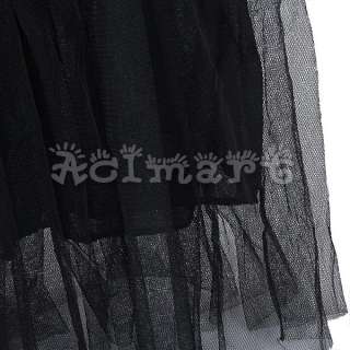 Girl Ballerina Style Mix&Match Long Maxi Gauze Skirt Tutu Tulle Dress 