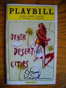   Playbill Other Desert Cities Autographed Off Broadway 2011  