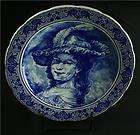 VINTAGE BLUE DELFT TRANSFERWA​RE PLATE CHARGER OF REMBRA