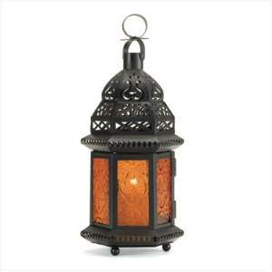  Lantern with Yellow Glass   Style 37438