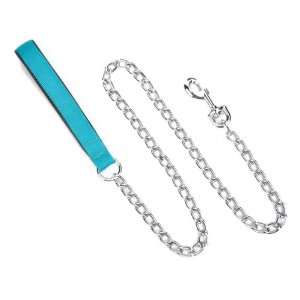   Gear Chain Link Dog Lead, 3 Millimeter, Bluebird