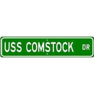  USS COMSTOCK LSD 19 Street Sign   Navy Ship Gift Sailor 