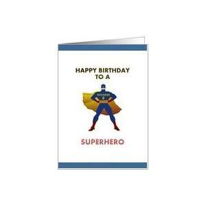  4th Birthday for Superhero grandson Card: Toys & Games