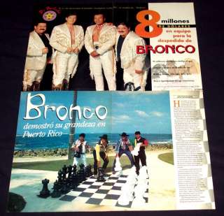 BRONCO Lot Of Clippings El Gigante De America NO CD LP  