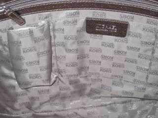 228 MICHAEL KORS Gunmetal SUMMER X Large MK Logo Tote Bag Handbag 