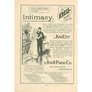  1899 Krell Piano Company Advertisement Cincinnati Man 