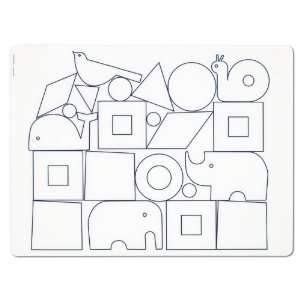   Kidz Silicone Placemat, Dwell Studios Animal Blocks: Home & Kitchen