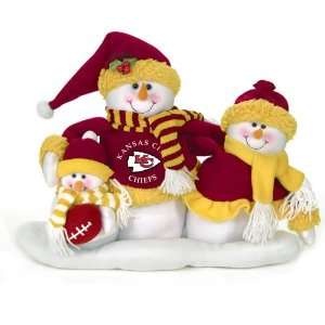   City Chiefs Plush Snowman Family Christmas Decoration: Home & Kitchen