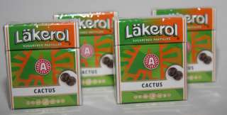 LAKEROL SUGARFREE CACTUS PASTILLES 4X23g  