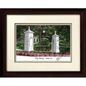 Emory University Alma Mater Framed Lithograph  Sports 