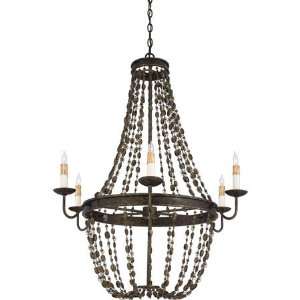  Quoizel RCB5006MA Cabris 6 Light Chandeliers in Mayan Gold 