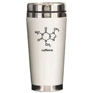  Caffeine Molecule Funny Ceramic Travel Mug by CafePress 