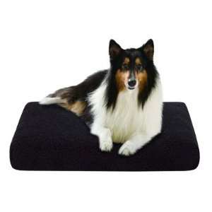  Orthopedic Napper Dog Bed in Black Microberber: Pet 