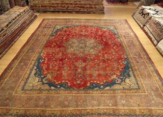 genuine hand woven antique persian qum rug weaving time 16 to 18 