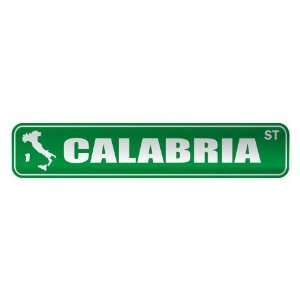   CALABRIA ST  STREET SIGN CITY ITALY: Home Improvement