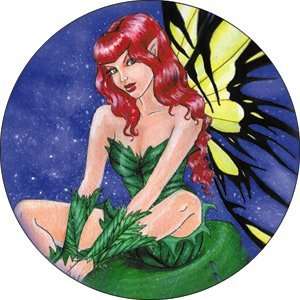  Nedda Leaf Faeries Button B 3304: Toys & Games