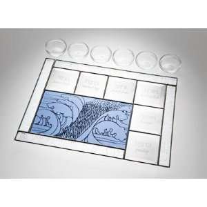  Parting of the Red Sea Seder Plate: Home & Kitchen