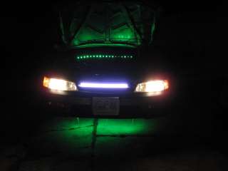 Car LED Knight Rider Flash Strobe Scanner light White  