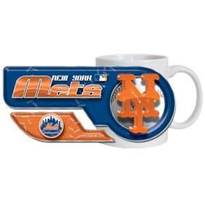 New York Mets Sublimated Coffee Mug: Sports & Outdoors