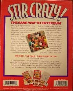 STIR CRAZY THE DINNER PARTY GAME MENU MEXICAN  