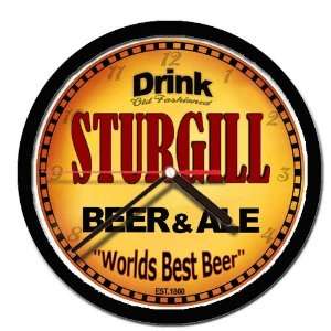  STURGILL beer and ale cerveza wall clock: Everything Else