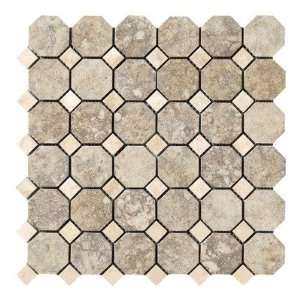  Campione 2 x 2 Octagon Mesh Mounted Mosaic in Sampras 