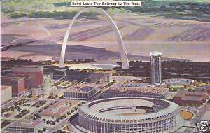 Busch Memorial Stadium Civic Center St. Louis Missouri Postcard  