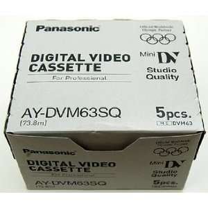   Ay dvm63sq 63min Minidv Tape   Studio Quality (5 Pack)