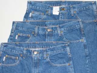 mens Carhartt jeans Traditional Fit Work pants B18 DST 34 x 32 Lot X3 