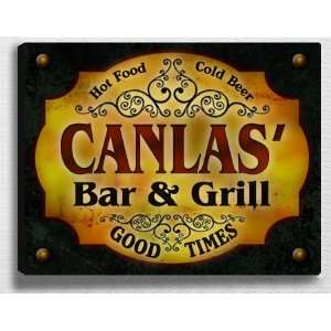  Canlass Bar & Grill 14 x 11 Collectible Stretched 