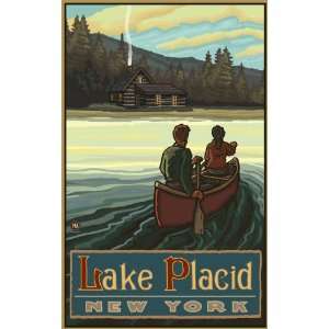 Northwest Art Mall Lake Placid New York Lake Canoers Artwork by Paul A 