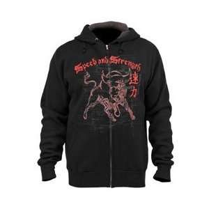  Speed & Strength Off the Chain Zip Hoody Black X large 