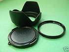   Cap+Hood+UV Filter For 43mm Samsung NX200 NX100 NX11 NX10 30mm 20mm