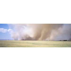 Burning Chaff in a Field, Idaho, USA Giclee Poster Print 