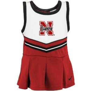   Cornhuskers Toddler Scarlet Cheer Dress & Bloomers: Sports & Outdoors