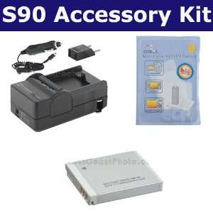  Canon PowerShot S90 Digital Camera Accessory Kit includes 