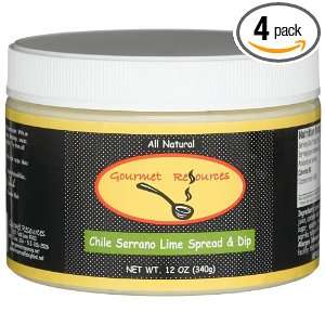 Gourmet Resources Chili Serrano Lime Spread & Dip, 12 Ounce Plastic 