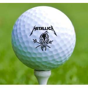 3 x Rock n Roll Golf Balls Metallica: Musical Instruments