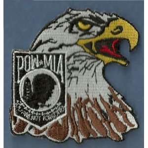 EAGLE POW MIA Embroidered Cool NEW Biker Vest Patch 