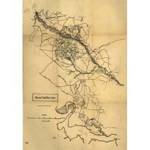  Map Seven Days battles / J. C. Palfrey, Dec. 8, 1876.: Home & Kitchen