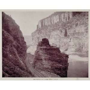   Canyon Grand River Colorado   Original Halftone Print